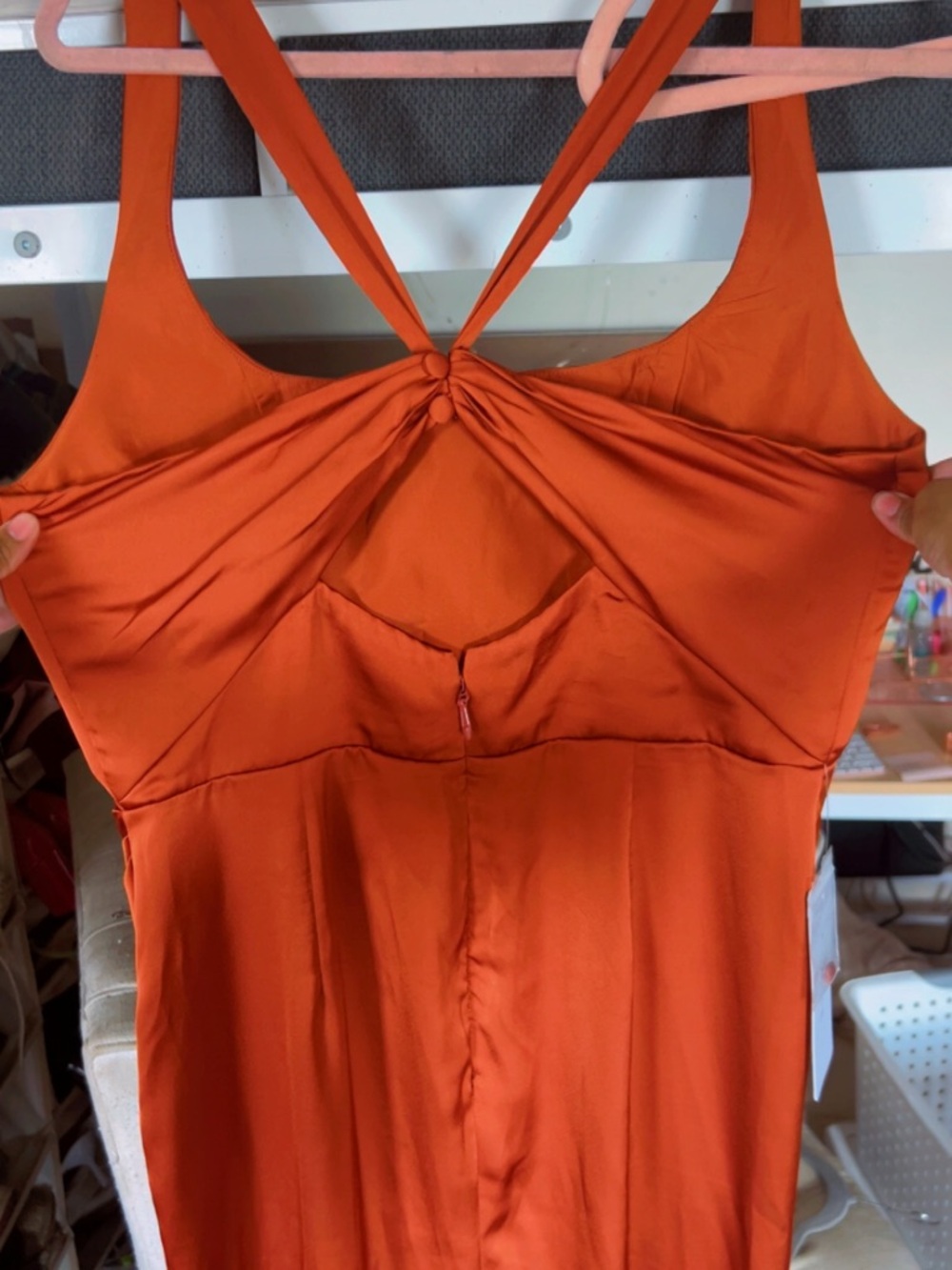 ✨ Azazie Burnt Orange Formal Dress + Heels – $85 ✨ - Picture 5 of 5